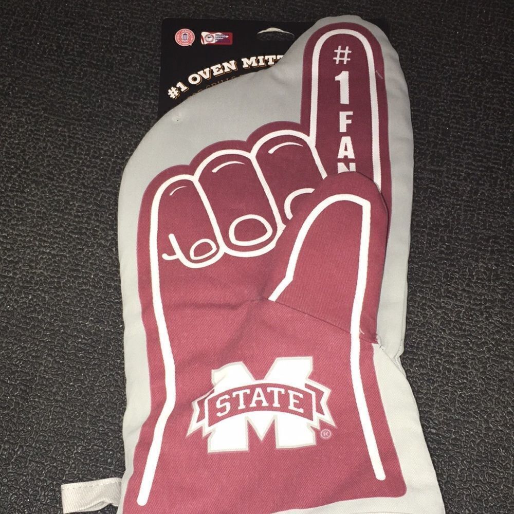 Mississippi State Bulldogs Oven Mitt BBQ grill tailgate party game #1 finger